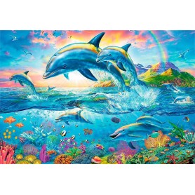Puzzle Trefl família de golfinhos de 1500 peças Puzzles Trefl - 1