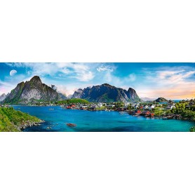 Puzzle Trefl Lofoten Arquipélago Panorama, Noruega 500 Peças Puzzles Trefl - 1
