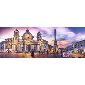 Puzzle Trefl Panorama Piazza Navona, Roma 500 Peças Puzzles Trefl - 1