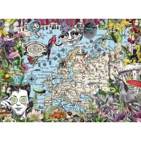 Puzzle Ravensburger Mapa Europeu, Circo Peculiar de 500 Peças Ravensburger - 1