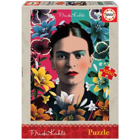 Puzzle Educa retrato de 1000 peças de Frida Kahlo Puzzles Educa - 1