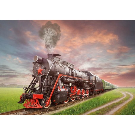 locomotiva a vapor de Puzzle Educa 2000 peças Puzzles Educa - 1