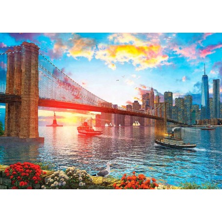 Art Puzzle 1000 Peças sunset em Nova York Art Puzzle - 1