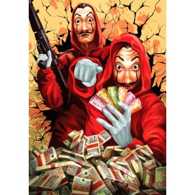 Art Puzzle A Casa de Papel: Plano perfeito de 1000 Pzs Art Puzzle - 1