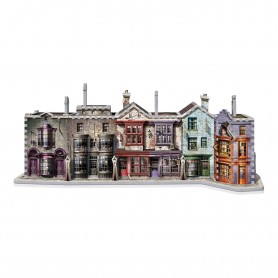 Puzzle 3D Wrebbit 3d Harry Potter Alley Diagon 450 Peças Wrebbit 3D - 1