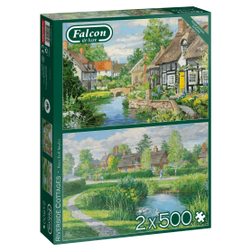 Puzzle Falcon 2 x 500 Pzs Riverside Cabins Falcon - 1