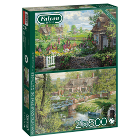 Puzzle Falcon Casas Românticas de 2 x 500 Pzs Falcon - 1