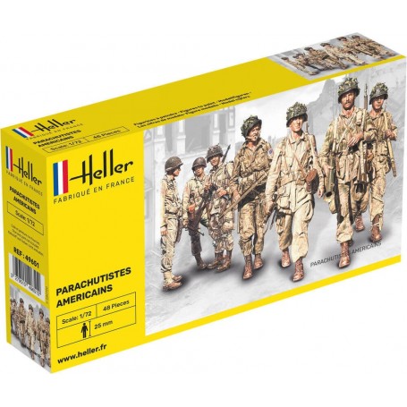 Paraquedistas americanos - kit de modelismo militar - Heller Heller - 1