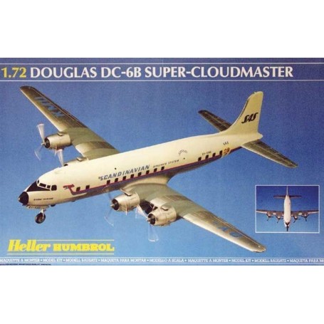 DC-6 Super Cloudmaster - kit de modelismo aviões - Heller Heller - 1