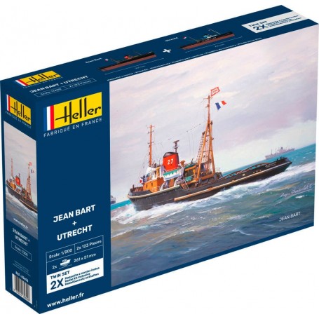 Jean Bart + Utrecht - kit de modelismo navios - Heller Heller - 1