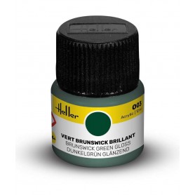 Tinta acrílica verde brilhante de Brunswick 003 Heller - 1
