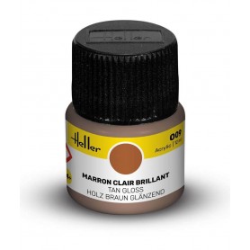 Brilho de tinta acrílica marrom claro 009 Heller - 1