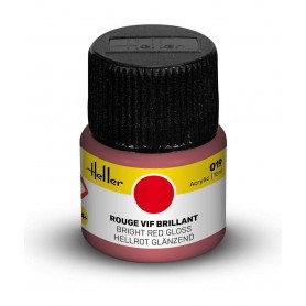 Tinta acrílica viva vermelha brilhante 019 Heller - 1