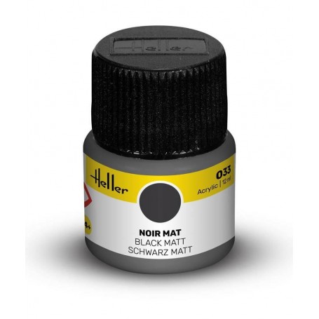 Tinta acrílica Black Matte 033 Heller - 1