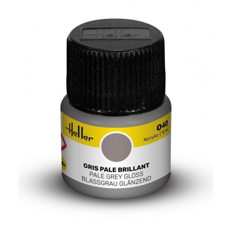 Brilho de tinta acrílica cinza pálida 040 Heller - 1