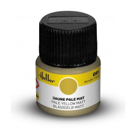Tinta acrílica amarela pálida Matte 081 Heller - 1