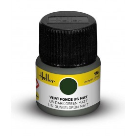 Tinta acrílica verde escura nos mate 116 Heller - 1
