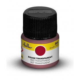 Tinta acrílica vermelha transparente 321 Heller - 1