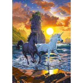 Puzzle Educa Unicórnios na Praia das 1000 Peças Puzzles Educa - 1