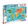 Puzzle Clementoni Mapa Mundial Animais 250 Peças Clementoni - 1