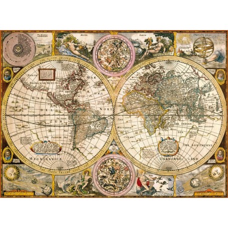 Puzzle Clementoni mapa antigo de 3000 peças Clementoni - 1
