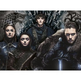 Puzzle Clementoni Família Stark Game of Thrones 500 Peças Clementoni - 1