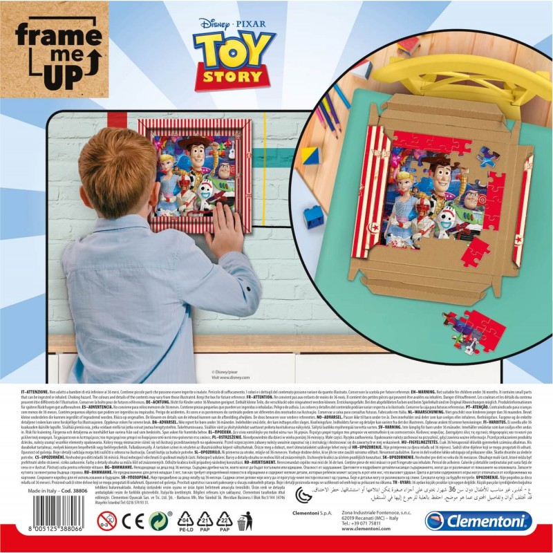 Puzzle Clementoni enquadrar up toy story Pixar 60 peças