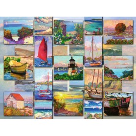 Puzzle Ravensburger colagem costeira de 1500 peças Ravensburger - 1