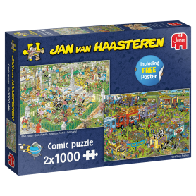 Puzzle Jumbo 2 x 1000 Pieces Food Festival Jumbo - 1