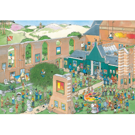 Puzzle Jumbo mercado de arte de peças de 2000 Jumbo - 1