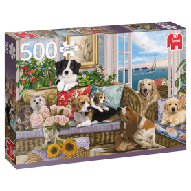 Puzzle Jumbo amigos peludos de 500 peças Jumbo - 1