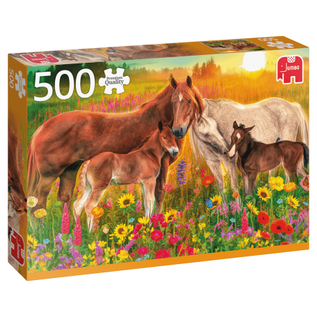 cavalos Puzzle Jumbo no riacho de 500 peças Jumbo - 1