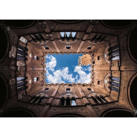 Puzzle Ravensburger Palazzo Cortile del Podestà, Siena 1000 P Ravensburger - 1