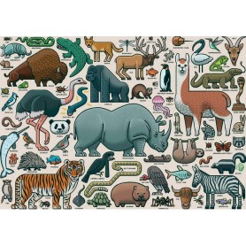 Puzzle Ravensburger Animais Selvagens de 1000 Peças Ravensburger - 1