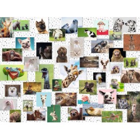 Puzzle Ravensburger Colagem de Animais Engraçados 1500 Peças Ravensburger - 1
