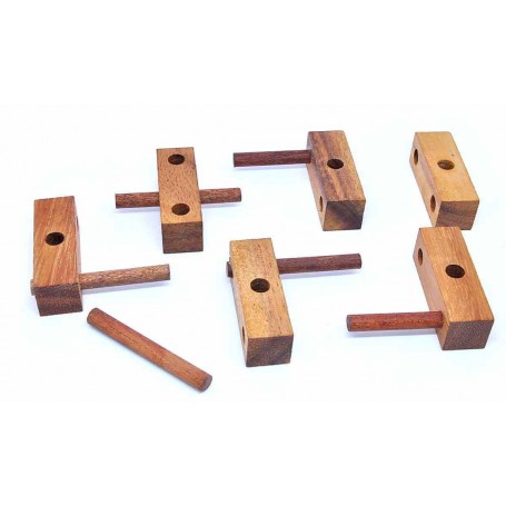 Leonardo Puzzle - Cubo com Pregos Logica Giochi - 1