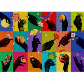 Puzzle cloudberries Hands de 1000 Peças Cloudberries - 1