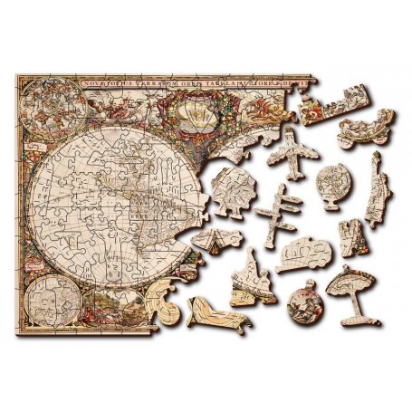 Puzzle Wooden City Mapa do Mundo Antigo Wooden City - 1