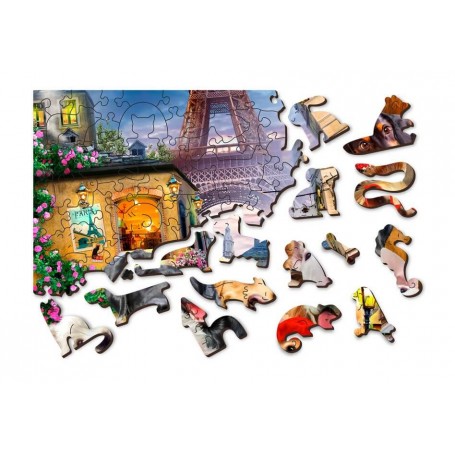 Puzzle Wooden City Cães em Paris Wooden City - 1