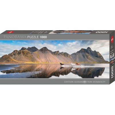 Puzzle Heye Panoramic Horses of Iceland 1000 Pieces Heye - 1