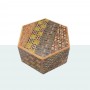 Yosegi Hexagon Caixa Japonesa de 6 Estágios Oka Craft - 1