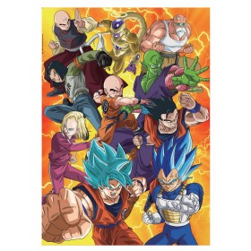 Super saiyan quebra-cabeças dragon ball puzzle 300/500/1000