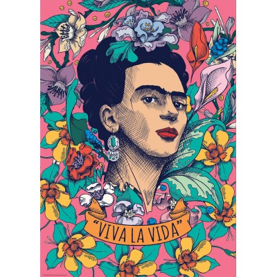 Puzzle Educa Viva la Vida, Frida Kahlo 500 Peças Puzzles Educa - 2