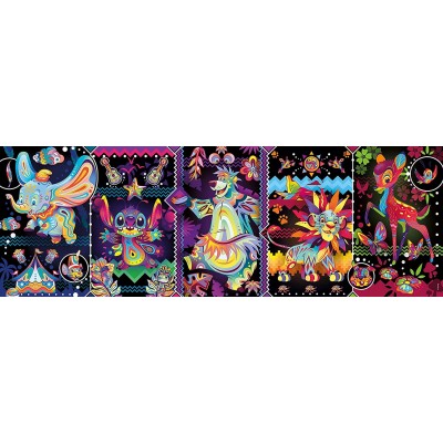 Puzzle Clementoni Panorama de Animais Coloridos da Disney 1000 Peças Clementoni - 1