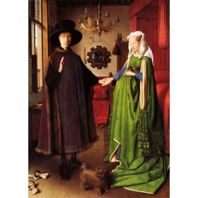 Puzzle Clementoni Retrato de Giovanni Arnolfini e da sua Esposa de 1000 Peças Clementoni - 1