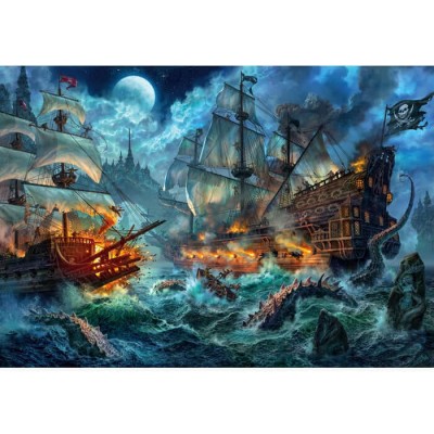 Puzzle Clementoni Batalha de Piratas 6000 Peças Clementoni - 1