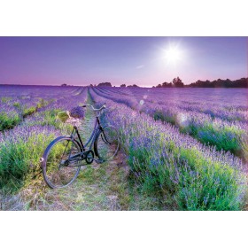 Puzzle Educa Bicicleta no Campo de Lavanda de 1000 Peças Puzzles Educa - 1