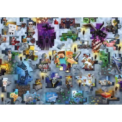 Puzzle Ravensburger Minecraft Mobs 1000 Peças Ravensburger - 1