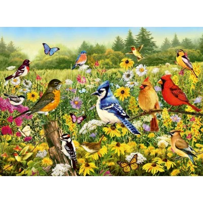 Puzzle Ravensburger Pássaros no Prado de 500 Peças Ravensburger - 1