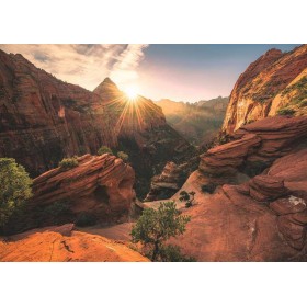 Puzzle Ravensburger Zion Canyon, Estados Unidos da América 1000 Peças Ravensburger - 1